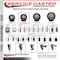 Service Caster 3.5'' Maroon Polyurethane Swivel 3/4'' Square Stem Caster Set 2 Brakes, 4PK SCC-SQ20S3514-PPUB-MRN-PLB-34-2-S-2 - alternate 2